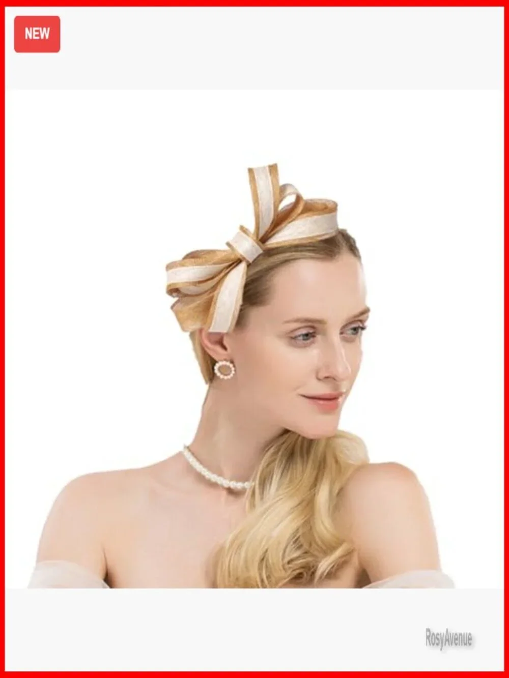 Sinamay Derby Hat with Bow for Weddings Parties Formal Events